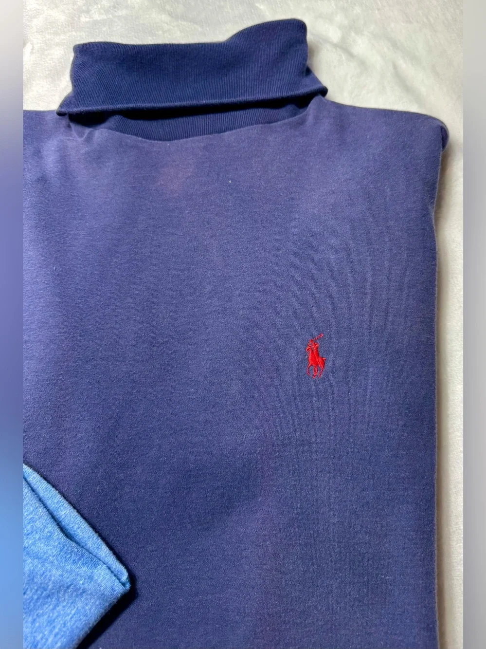 TWO Polo Ralph Lauren Pullovers Sweater with Turtleneck/Hooded Shirt Long Sleeve